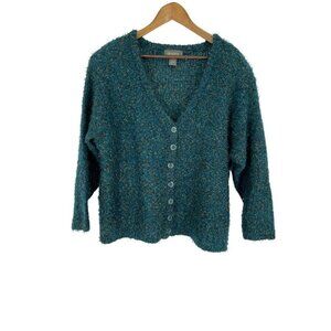 Desgin Lane Bryant Long Sleeve Button Front Eyelash Cardigan Size 18/20